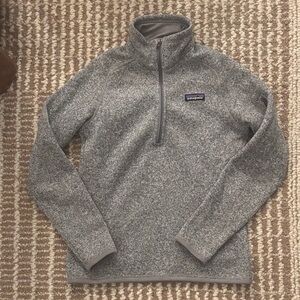 Patagonia Women’s Quarter Zip-Up Better Sweater in Heather Gray
